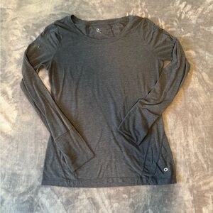 Gray Long Sleeve Top